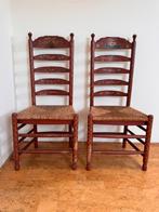 Set van 2 prachtige antieke Hindelooper stoelen, Ophalen