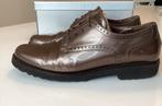 GABOR veterschoen | mt 38 1/2 | metaallak | kleur Dark Nude, Schoenen met lage hakken, Overige kleuren, Verzenden, Gabor