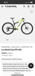 GEZOCHT: CANYON LUX WORLD CUP CFR maat S, Fietsen en Brommers, Fietsen | Mountainbikes en ATB, Ophalen, 45 tot 49 cm, Zo goed als nieuw