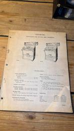 Seeburg DS100 en DS160 service manual, Verzamelen, Automaten | Jukeboxen, Ophalen of Verzenden, Zo goed als nieuw, 1950 tot 1960