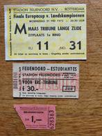 Ticket EUROPACUP 1972 FEIJENOORD 1970 AJAX Wereldbeker, Verzamelen, Ophalen of Verzenden, Zo goed als nieuw, Feyenoord, Overige typen