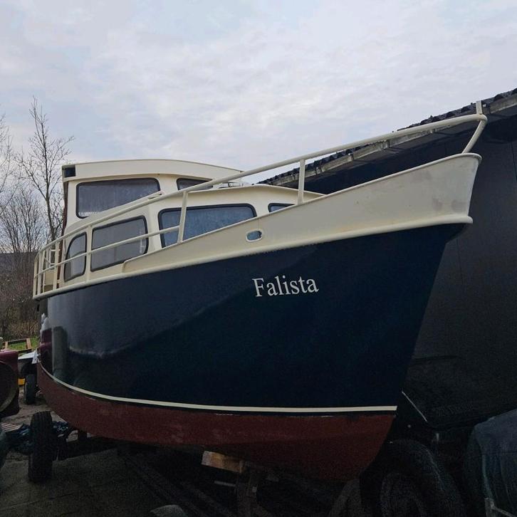 Ten Broeke 880ak kruiser opknapper, Watersport en Boten, Motorboten en Motorjachten, Gebruikt, Staal, 6 tot 9 meter, Diesel, Binnenboordmotor