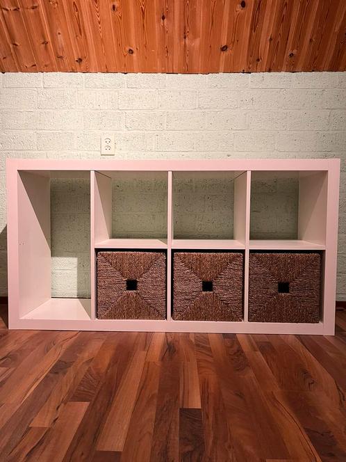 Kallax vakkenkast ikea wit, Huis en Inrichting, Kasten | Wandmeubels, Gebruikt, Minder dan 100 cm, 150 tot 200 cm, 25 tot 50 cm