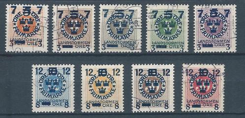 A994 – Scandinavië – Zweden  – MiNr 115-120,122-124 (gestemp, Postzegels en Munten, Postzegels | Europa | Scandinavië, Gestempeld