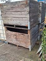 7 STUKS / opslag / IBC met kraan  PARTIJ   BIEDEN  BIEDEN, 3 tot 6 m³, Ophalen of Verzenden, Blokken, Overige houtsoorten