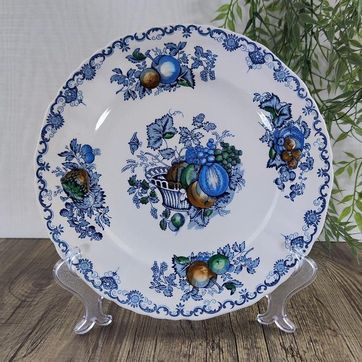 Mason’s Fruit Basket Blue Ontbijtbord, Antiek en Kunst, Antiek | Servies los, Ophalen of Verzenden