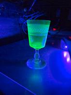 Uranium antieke glazen, Antiek en Kunst, Antiek | Glas en Kristal, Ophalen of Verzenden