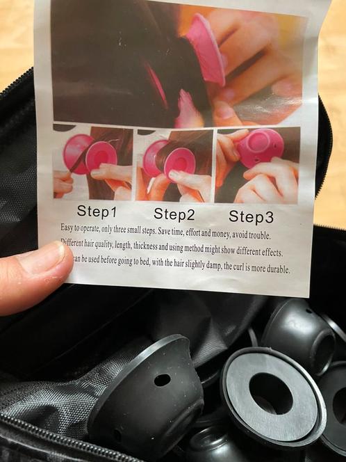 Krulspelden haarrollers krullers met opbergtasje, Sieraden, Tassen en Uiterlijk, Uiterlijk | Haarverzorging, Nieuw, Overige typen