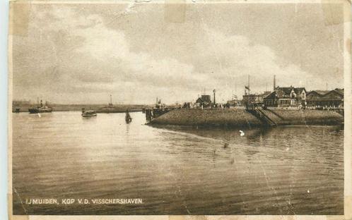 (701-403-041) Ijmuiden Kop vd Visschershaven, Verzamelen, Ansichtkaarten | Nederland, Noord-Holland, Verzenden