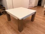 Witte vierkante salontafel, Huis en Inrichting, Tafels | Salontafels, Kunststof, Gebruikt, Vierkant, Minder dan 50 cm