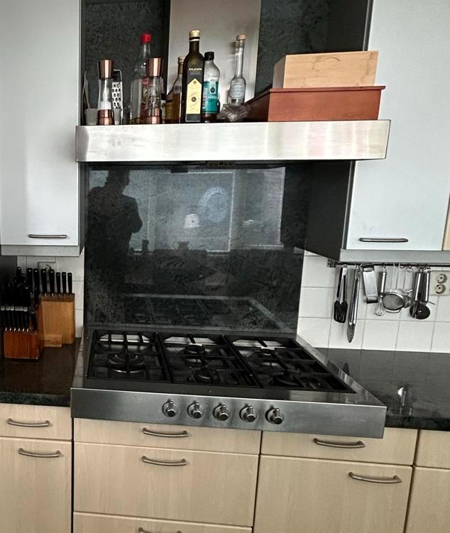 Solitaire gaskookunit + Itho afzuigkap - 90cm RVS, Huis en Inrichting, Keuken | Keukenbenodigdheden, Gebruikt, Ophalen