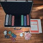 Poker set met aluminum koffer 300 chips bijna nieu Prijs 30€, Hobby en Vrije tijd, Gezelschapsspellen | Kaartspellen, Ophalen of Verzenden
