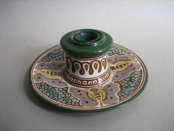 Plateelfabriek Schoonhoven Art Nouveau inktpot decor Vlinder beschikbaar voor biedingen