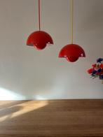 Vintage Louis Poulsen Flowerpot 2x - Verner Panton - VP1, Huis en Inrichting, Lampen | Hanglampen, Gebruikt, Scandinavisch, Ophalen of Verzenden