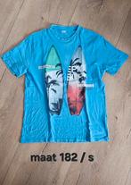 Shirt surf blauw maat 182 / s, Ophalen of Verzenden, Zo goed als nieuw, Blauw