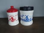 2 OUDE BROCANTE "WILLEM II" SIGARENPOTTEN, Verzamelen, Ophalen of Verzenden, Gebruikt, Tabaksdoos of Verpakking
