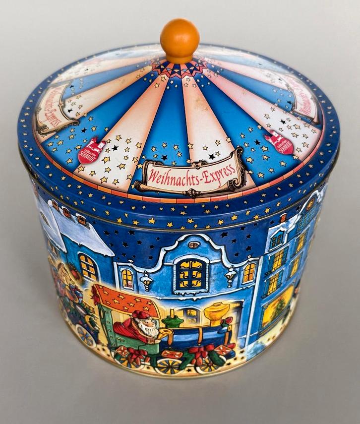 Grote SCHMIDT Lebkuchen Kerst blik muziekdoos, Diversen, Kerst, Zo goed als nieuw, Ophalen of Verzenden