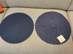 2 nieuw plsce mat blauw, Ophalen of Verzenden, Nieuw, Rond, Hout