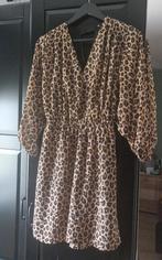 Panterprint jurk, Bruin, Ophalen of Verzenden, Zo goed als nieuw, Maat 36 (S)