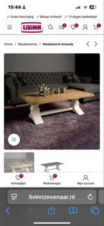 Salontafel Amanda - Landelijke Stijl - Eikenhout, Huis en Inrichting, Ophalen, 100 tot 150 cm, Eikenhout, Nieuw