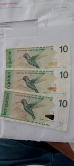 3 x 10 gulden Nederlandse Antillen., Postzegels en Munten, Bankbiljetten | Nederland, Ophalen of Verzenden, 10 gulden