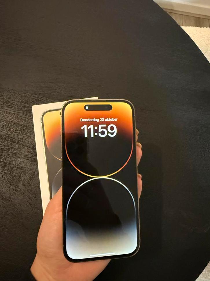 iPhone 14 Pro 128GB Goud - Gebruikt, Telecommunicatie, Mobiele telefoons | Apple iPhone, Gebruikt, 128 GB, Zonder abonnement, Zonder simlock