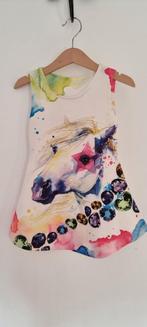 Jurk met paard maat 98 104, Ophalen of Verzenden, Zo goed als nieuw, Meisje, Jurk of Rok