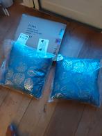 Petrol blauw 2 nieuwe kussens, Ophalen of Verzenden, Nieuw, Blauw