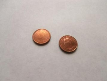Munten 2 EuroCent België -Duitsland -Ned -Oostenrijk -Frank beschikbaar voor biedingen