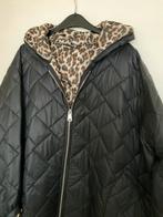Dames jas met tijgerprint voering, Ophalen of Verzenden, Nieuw, Maat 46/48 (XL) of groter, Zwart