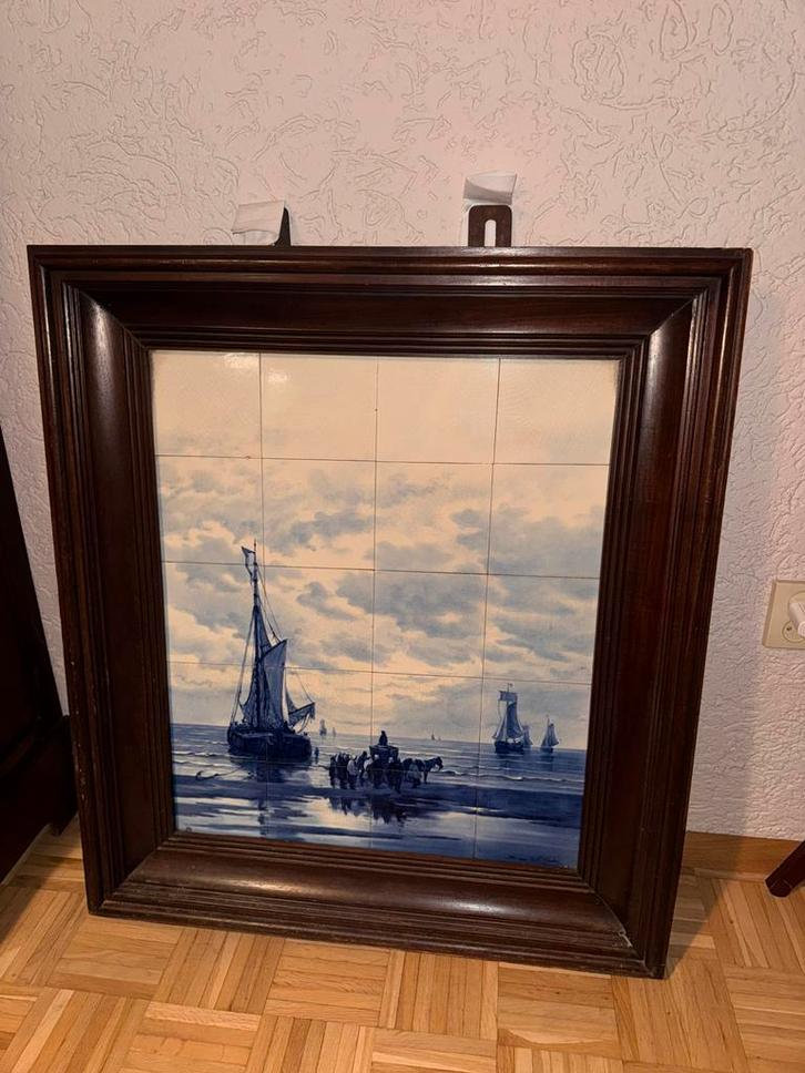 Mesdag Tegeltableau - Scheepvaart, Antiek en Kunst, Antiek | Wandborden en Tegels, Ophalen