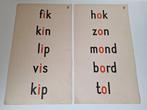 Vintage Leesplanken / Leesborden School, Antiek en Kunst, Ophalen of Verzenden, Overige thema's