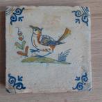 Antieke tegel, vogel, winterkoninkje? 17e eeuw, Antiek en Kunst, Antiek | Wandborden en Tegels, Ophalen of Verzenden