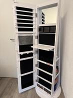 Staand passpiegel - makeup kast, Ophalen, Zo goed als nieuw, Hout, Cd's