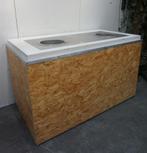 Uitgiftebuffet met bain marie, warmhoudbuffet,, Zakelijke goederen, Horeca | Keukenapparatuur, Niet ingevuld, Gebruikt, RVS Meubilair
