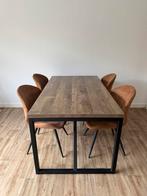 Complete eettafel 4 persoons met stoelen, Antiek en Kunst, Antiek | Meubels | Tafels, Ophalen