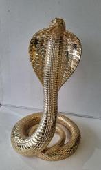 Gouden en zilveren cobra beeld, Huis en Inrichting, Woonaccessoires | Overige, Nieuw, Ophalen