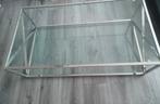 Salontafel, Huis en Inrichting, Tafels | Salontafels, Ophalen, Gebruikt, 100 tot 150 cm, Glas