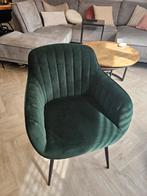 Groene velvet stoel, Zo goed als nieuw, Eén, Ophalen, Overige kleuren
