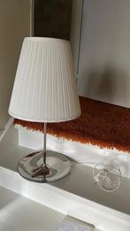 Schemerlamp op messing voet nieuwstaat, Huis en Inrichting, Lampen | Tafellampen, Ophalen of Verzenden, Zo goed als nieuw, Minder dan 50 cm