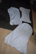 3 witte overtrekken bartafel - 1 x gebruikt, Ophalen of Verzenden, Gebruikt