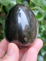Zilver Obsidiaan Ei - 6,5 cm - 207 gram, Ophalen of Verzenden