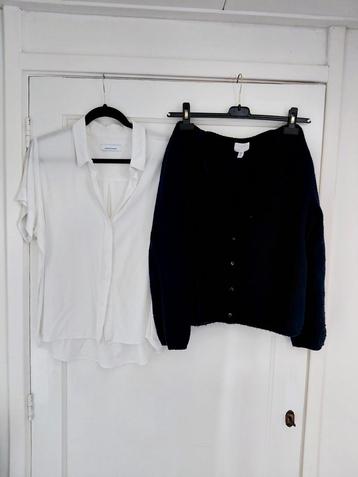 2delig SET samsoe samsoe blouse & bijpassend vest L beschikbaar voor biedingen