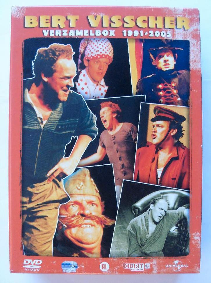 Bert Visscher verzamelbox (originele dvd's), Cd's en Dvd's, Dvd's | Cabaret en Sketches, Zo goed als nieuw, Stand-up of Theatershow