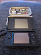 Nintendo DS lite, Zo goed als nieuw, Met games, Zwart, DS Lite