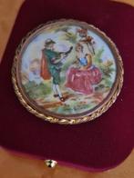 Prachtige Broche Sierade Limoges antik, Ophalen of Verzenden, Gebruikt, Minder dan 4 cm, Overige materialen