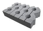 Grasblok 40x60x12cm beton, vlak van boven,