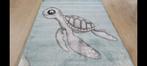 Vloerkleed Turtle 80x150 blauw  nieuw!, Speels kwaliteit comfortabel klasse, 100 tot 150 cm, Blauw, Nieuw