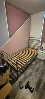 Metalen bedframe met lattenbodem, Ophalen of Verzenden, Gebruikt