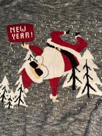 Kersttrui met Santa & "New Year!" - Maat 42-44, Ophalen of Verzenden, Zo goed als nieuw, Maat 46 (S) of kleiner, Grijs